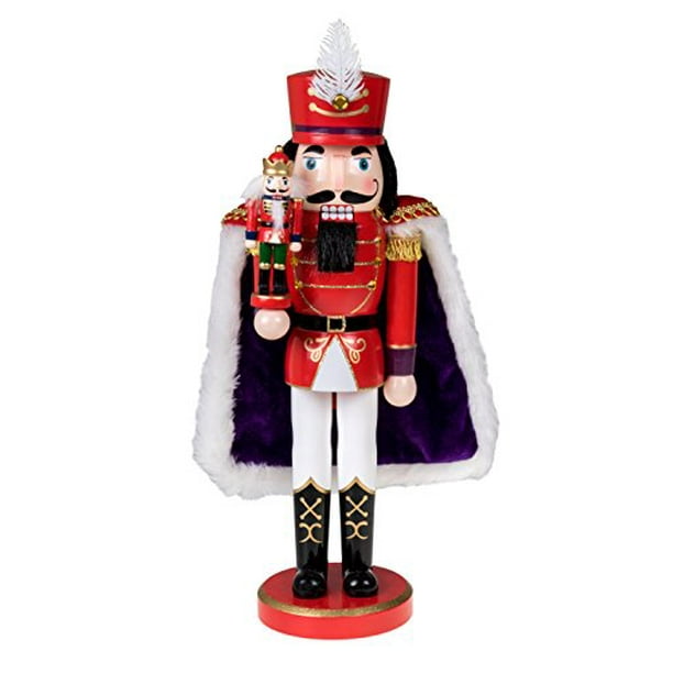 Festive Christmas Décor for Shelves and Tables Clever Creations Red King 10 Inch Traditional Wooden Nutcracker Festive Christmas Décor for Shelves and Tables Clever Creations Red King 10 Inch Traditional Wooden Nutcracker